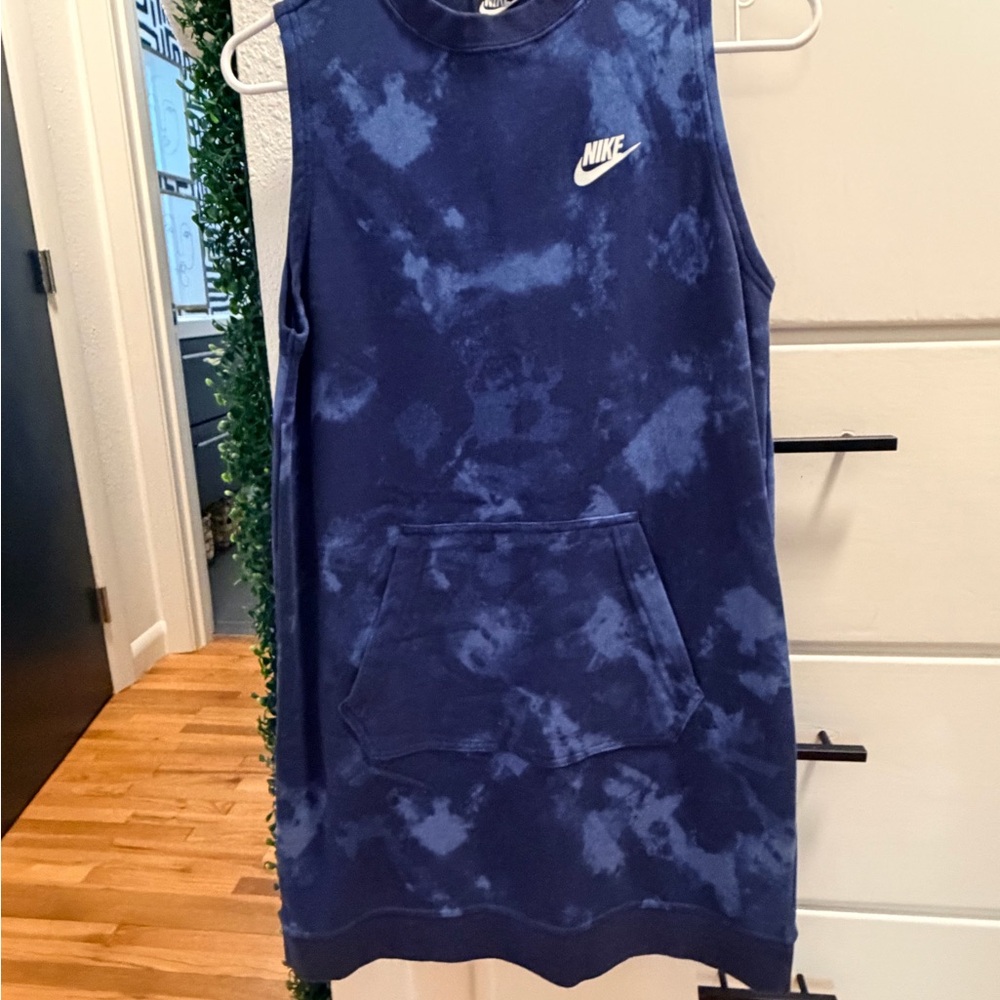 Nike Sportswear Navy Tie-Dye Dress